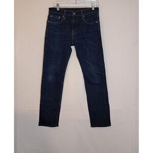 Levi's 502 Dark Blue Men's Regular Fit Tapered Denim Jeans Size 29 X 30